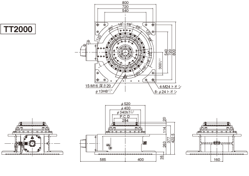 TT2000 Figure of dimensions